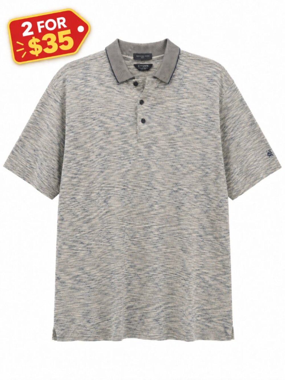 Jantzen, Vintage Golf Polo Shirt, Patterned Knit, Size Men's Small
